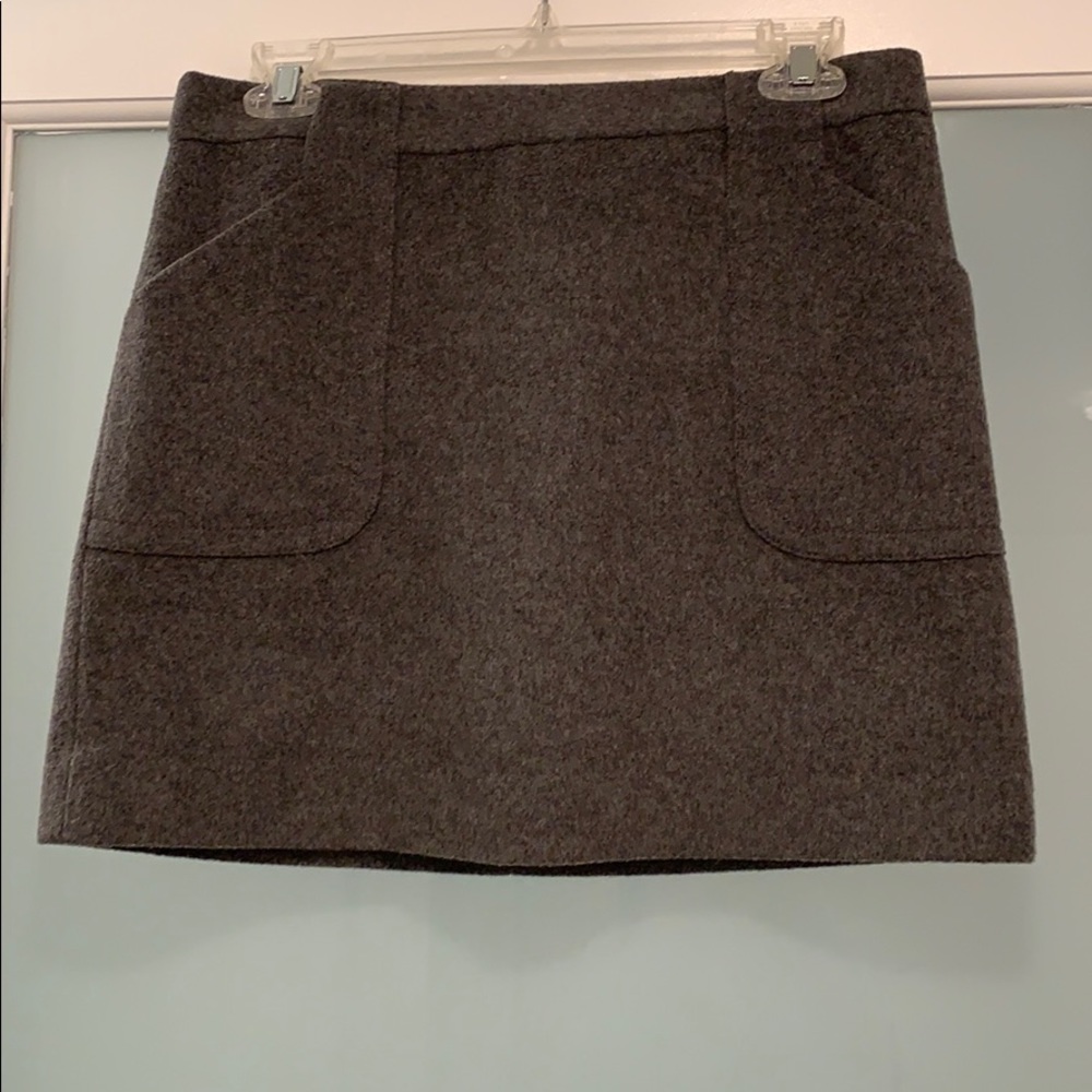 J. Crew wool mini skirt